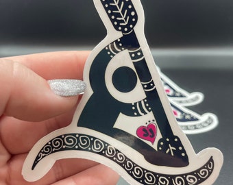 Kayaking Sticker: Glossy, Water-Resistant Decal