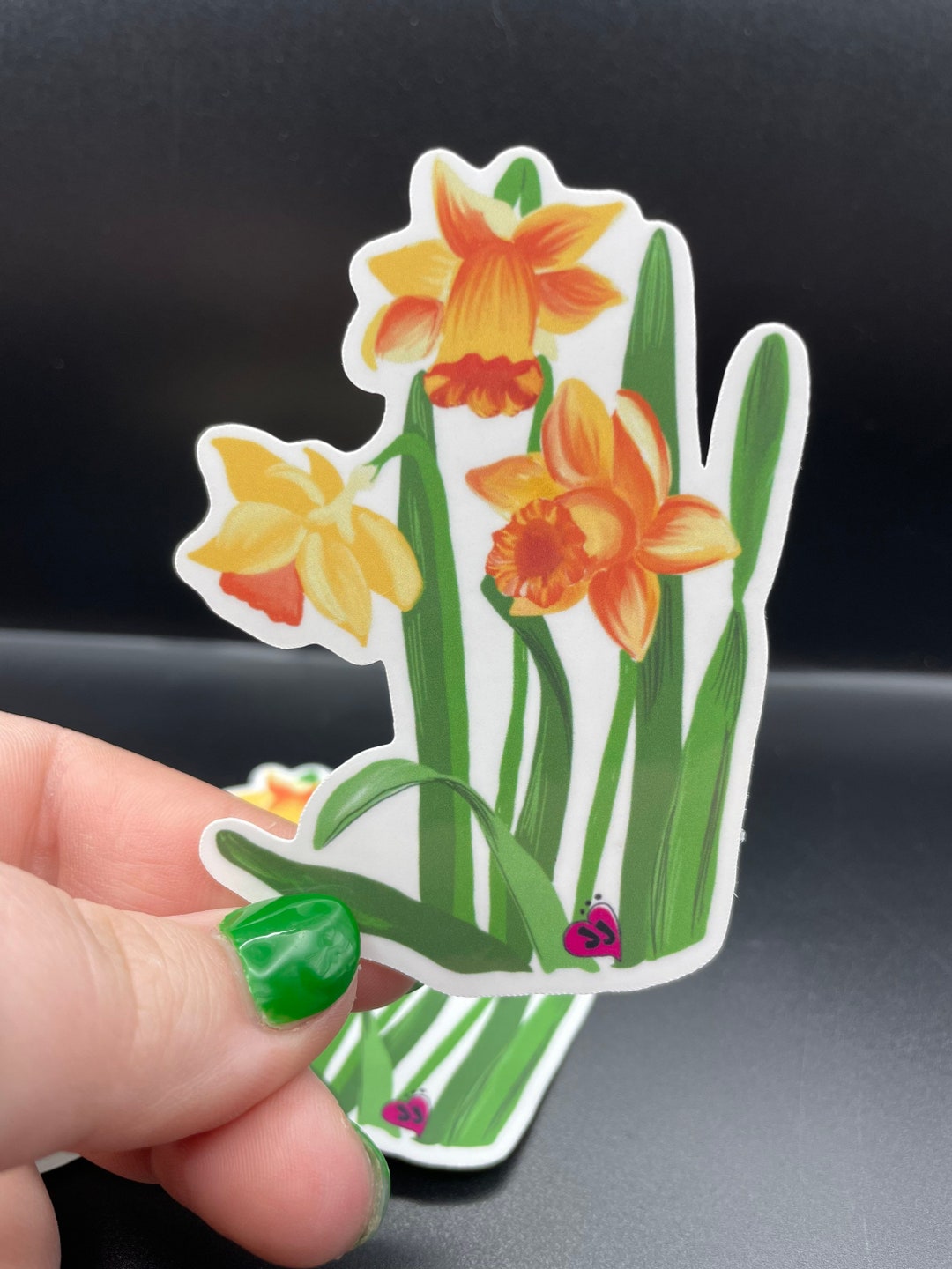 Spring Time Clear Sticker Daffodil Springtime Sticker, Waterproof Vinyl - Etsy