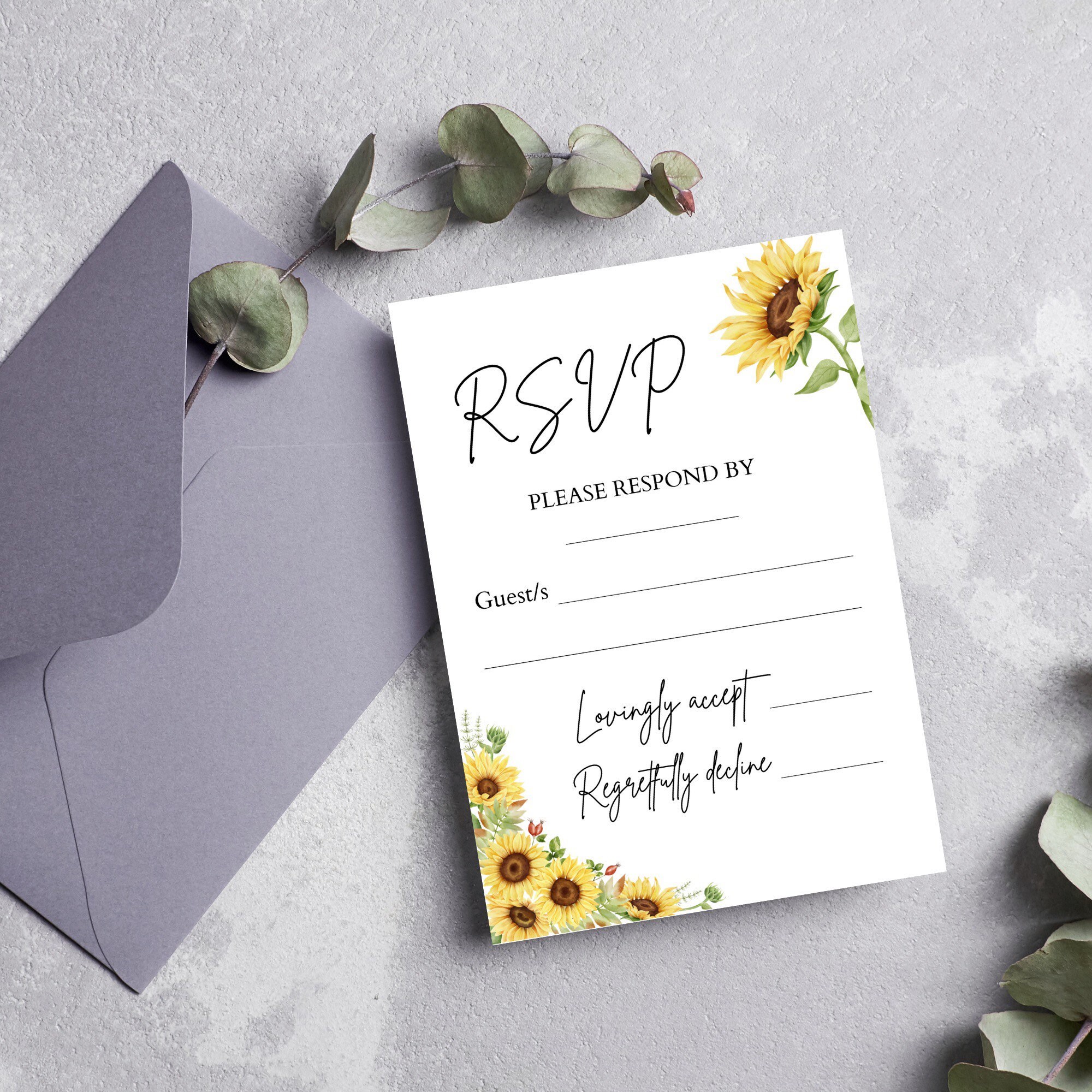 Blank Invitation Card With Envelopes, A6 Blank Wedding Invitations With  Rsvp, Affordable Invites Pack, Orange Minimalist Invites. 