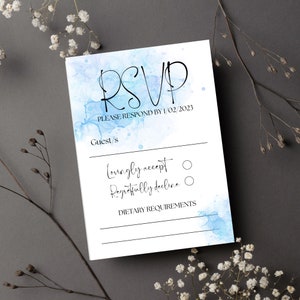 Rsvp cards with envelopes, A6 Rsvp invitation card, Birthday Wedding Christening Party Baby shower Rsvp cards, Affordable Rsvp budget cards
