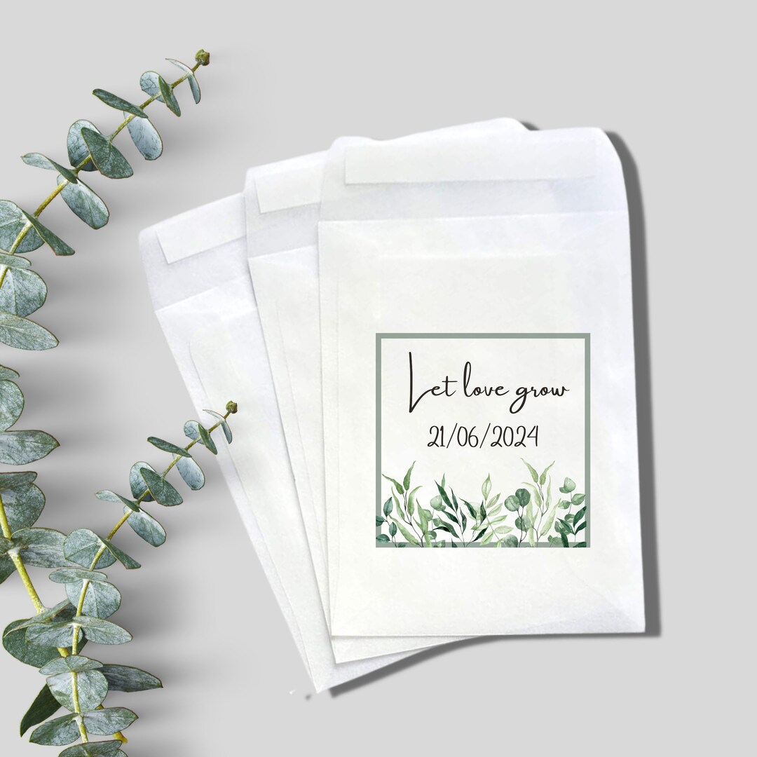 Glassine Favor Bags, Cookie Bags for Wedding, Biodegradable Glassine