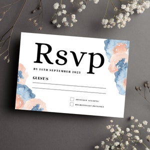 cartes rsvp pour les invitations de mariage, cartes de mariage Rsvp, cartes postales Rsvp élégantes imprimées, carte de détails.