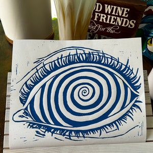 Trip Print - Blue Ink