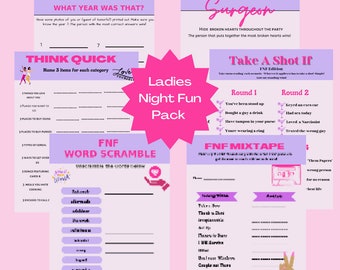 Divorce Party Games Printable Breakup Party Games Bundle Bonus Game FNF Party Girls Night Newly Single Divorce Celebration Divorced AF