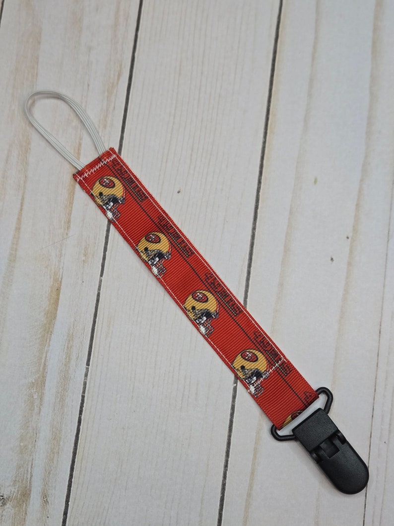 Professional Football Pacifier Clip/ Baby Shower Gift/fabric Pacifier ...