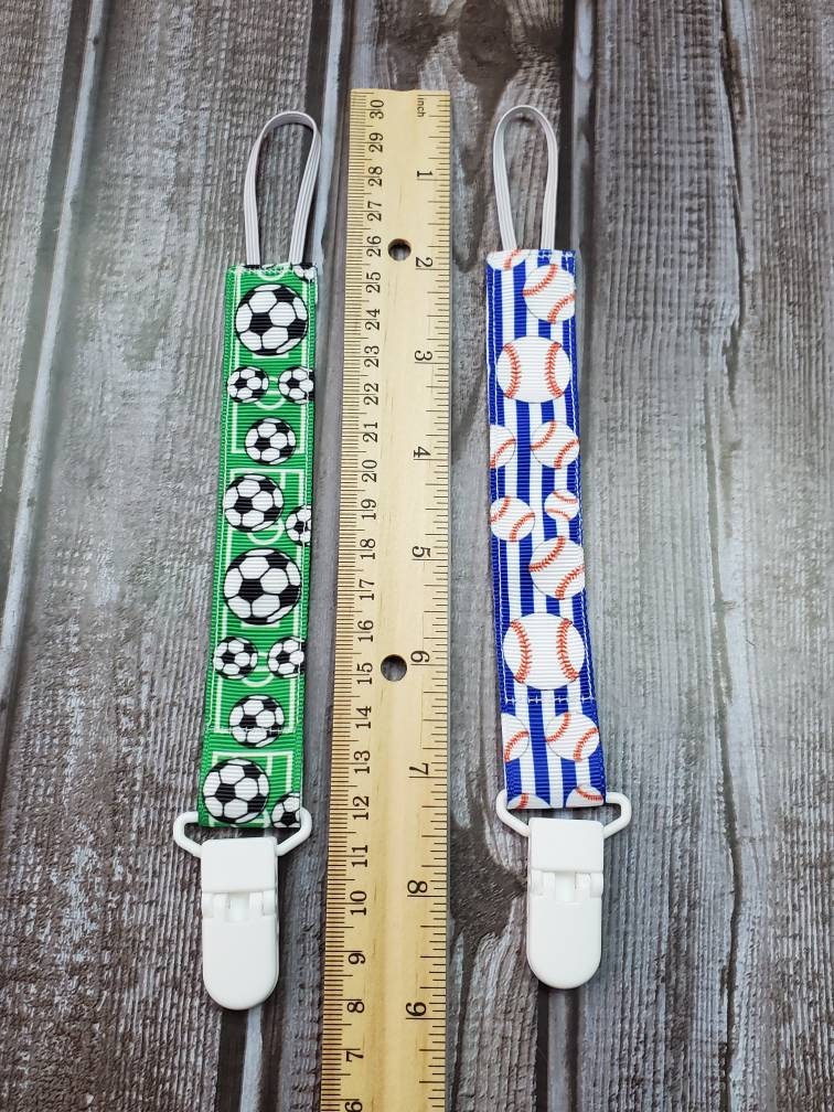 Pacifier Clips / Sports - Etsy