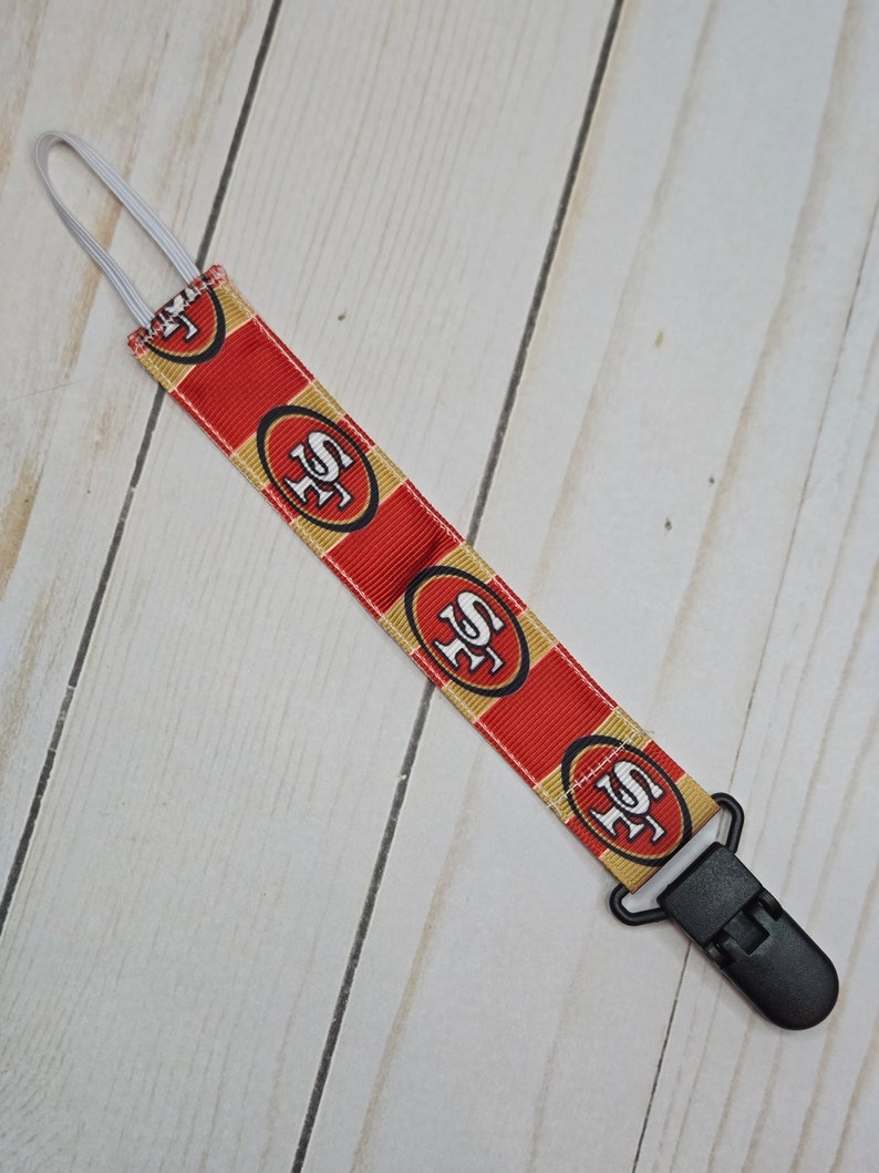 Professional Football Pacifier Clip/ Baby Shower Gift/fabric Pacifier ...