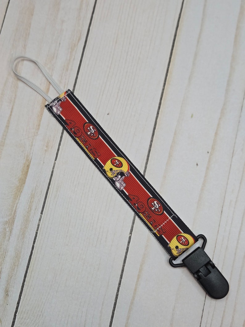 Professional Football Pacifier Clip/ Baby Shower Gift/fabric Pacifier ...