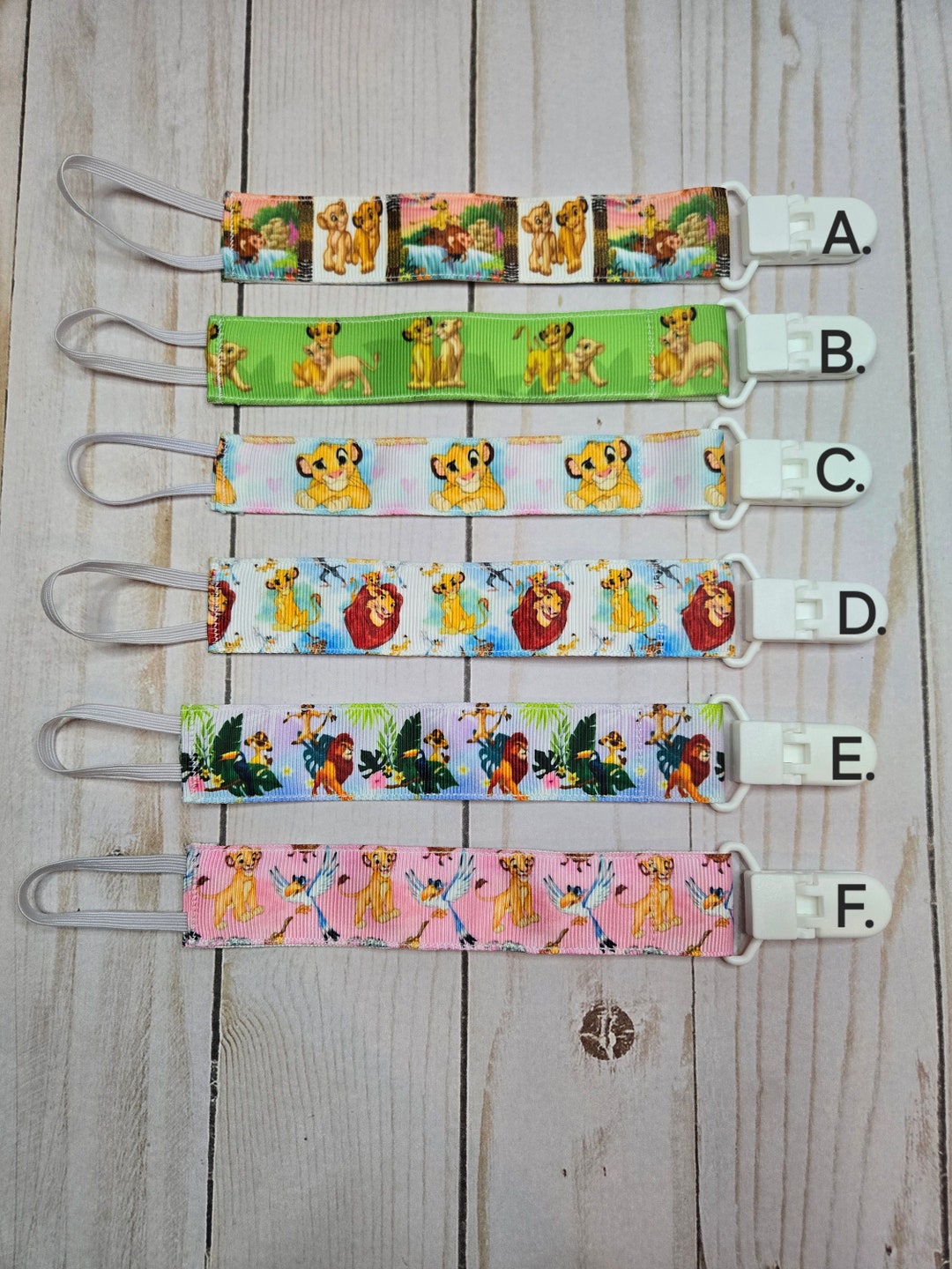 Lion Movie Pacifier Clip, Handmade Grosgrain Ribbon Baby Shower Gift - Etsy