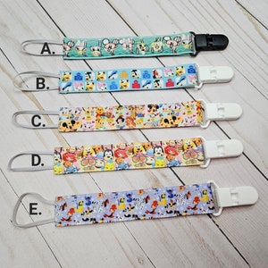 Pacifier Clip / Baby shower gift / fabric pacifier clip / handmade baby present /
