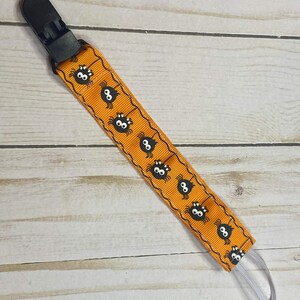 Halloween Pacifier Clip / Baby Shower Gift / Fabric Pacifier Clip ...