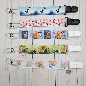 Pacifier Clip / Baby shower gift / fabric pacifier clip / handmade baby present /