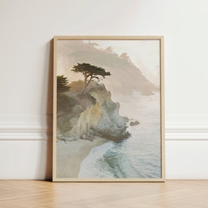 Cypress Tree Coastal Art Print: California Point Lobos Landscape