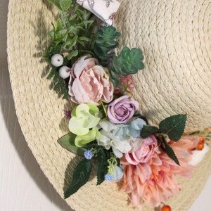 Handcrafted Floral Hat: All-seasons Faux Flower Decor - Etsy