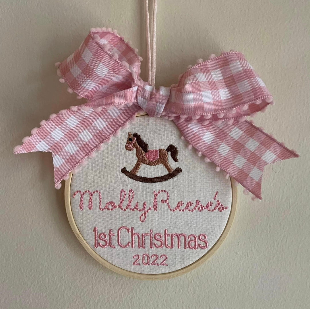 Baby S First Christmas Ornament Etsy