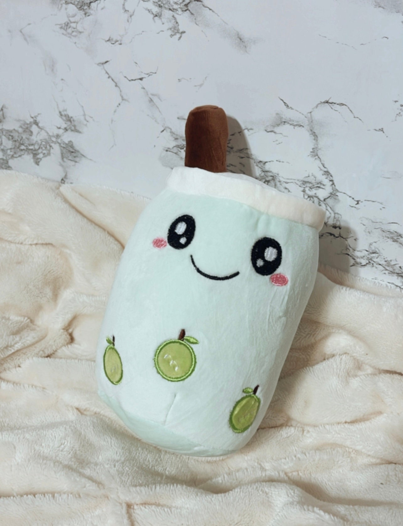 Boba Bubble Pearl Milk Tea Plushie, Cute, Small, and Soft for All Ages ...