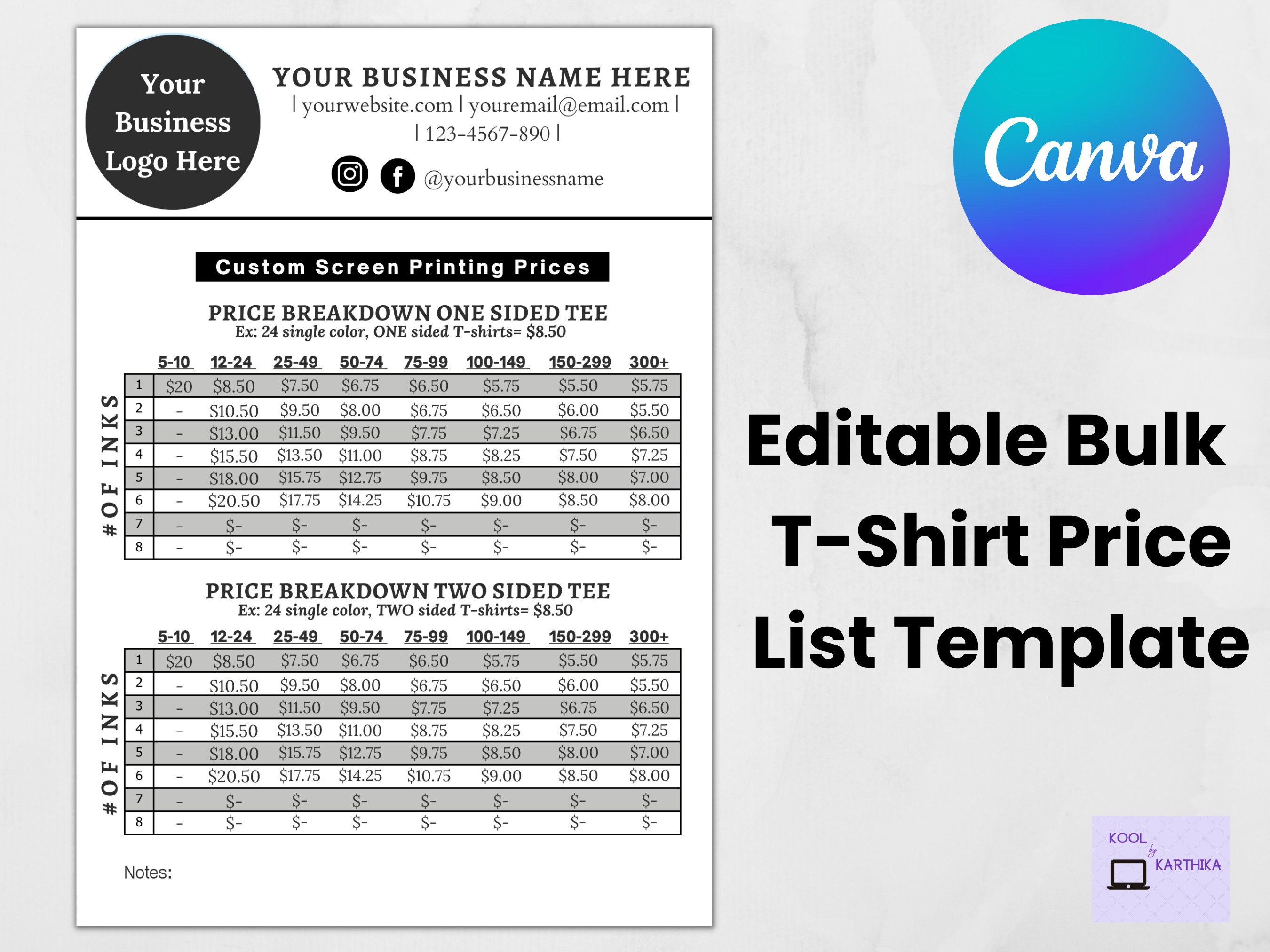 custom ink bulk pricing