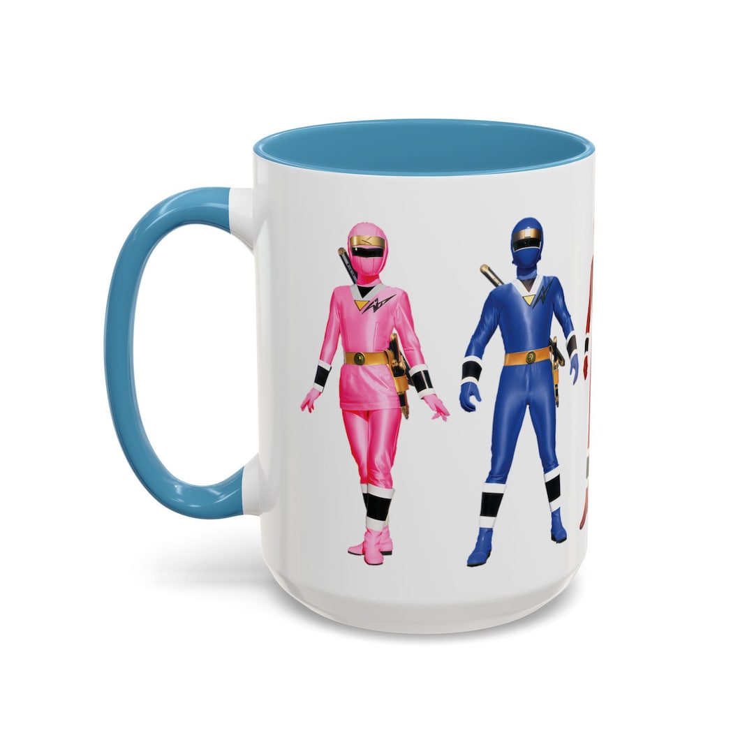 Power Rangers Action Pose Classic Mug, 11oz 15oz, Collectible Item, Fan ...