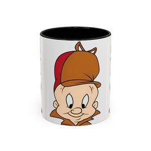 Elmer Fudd Mug, Cartoon Nostalgia Coffee Cup, Looney Tunes Accent Mug, Gender Reveal Gift, Vintage Character, 11oz 15oz