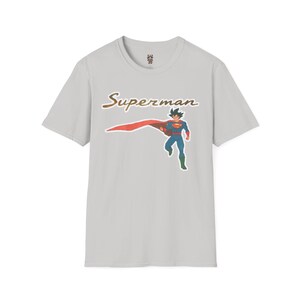 Camiseta unisex de Dragon Ball Z Goku y Vegeta Superman, camiseta gráfica para fanáticos, regalo para ocasiones geek, ropa informal, amantes de los dibujos animados, Saiyan,