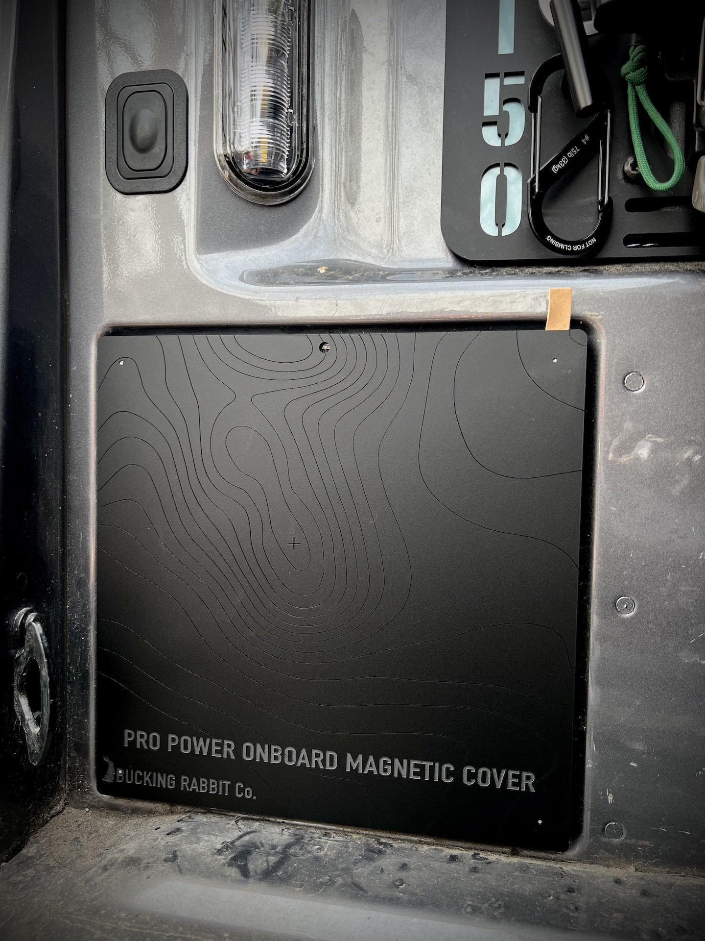 Powerboost Pro Power Onboard Magnetic Cover F150 Protective Cover w/ 550 Cord Pull Loop
