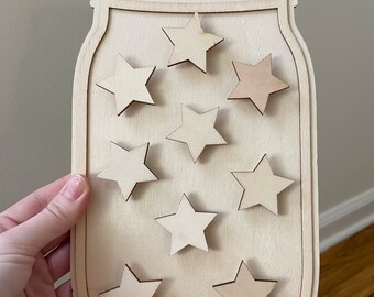 Custom Reward Jar | Behavior Jar with Tokens (and Optional Stand) | Classroom Reward System | Back to School Teacher Gift | Class Star Jar