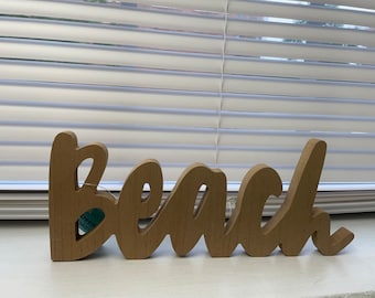 Custom Standing BEACH Sign