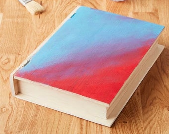 Custom Wooden Book Box Storage / Jewelry Organizer