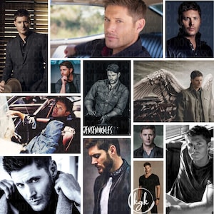Jensen Ackles square photo collage PNG