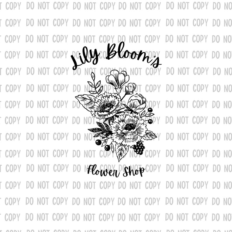 Lily Bloom's Flower Shop PNG Etsy