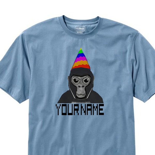 Kids / Youth Gorilla Tag Birthday shirt - personalized