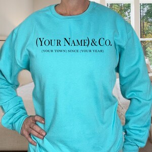 Personalized Tiffany crew neck sweatshirt