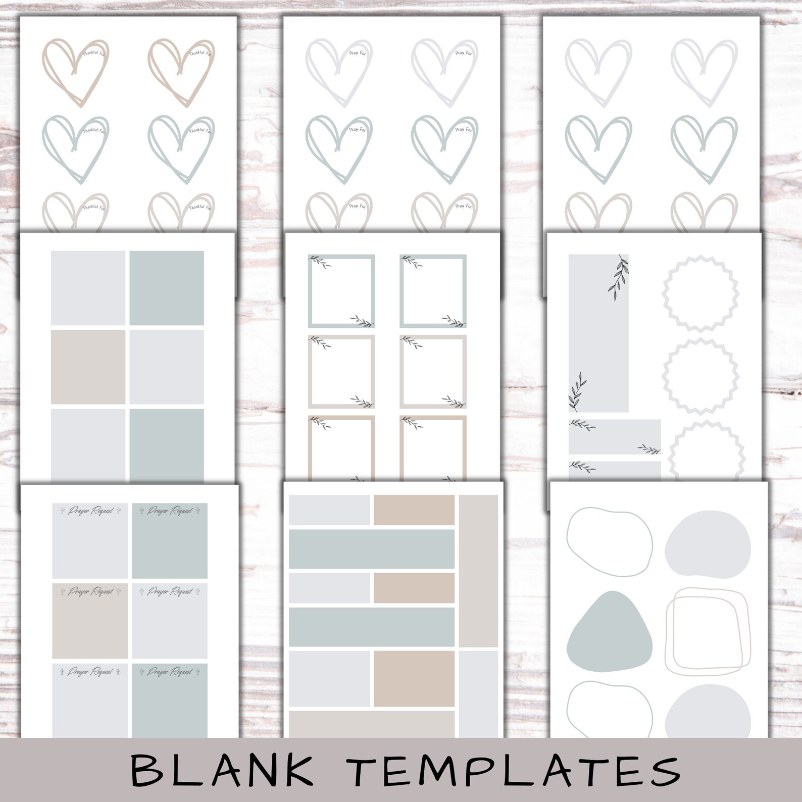 Editable Prayer Board, Prayer Board Kit, Prayer Board Printable, Vision ...