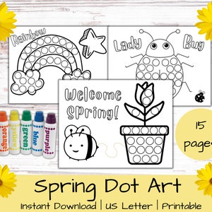 Do A Dot Activity Pages | Fine Motor Skills | Dot Marker Printable For Kids | Dot Marker Toddler | Kids Coloring Page | Preschool Activity