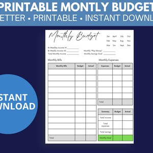 Monthly Budget Planner