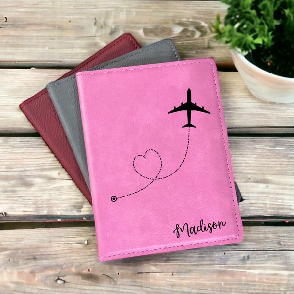 Passport cover, Personalized leather passport holder, Personalized wallet passport for men and women, Monogram passport, Honeymoon Gift