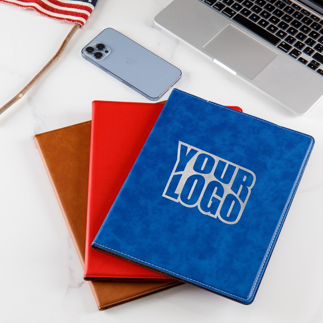 Personalized Leather Portfolio, Business Owner, Custom Leather