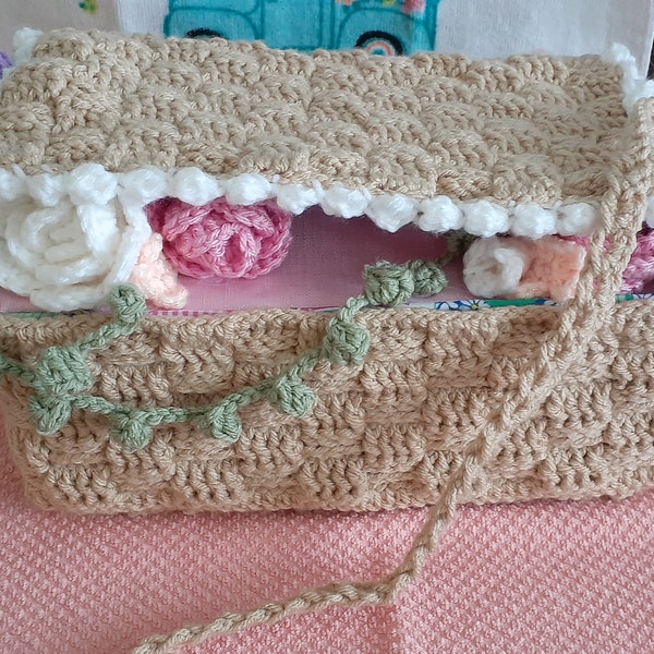 Picnic Basket Purse Crochet PDF Pattern