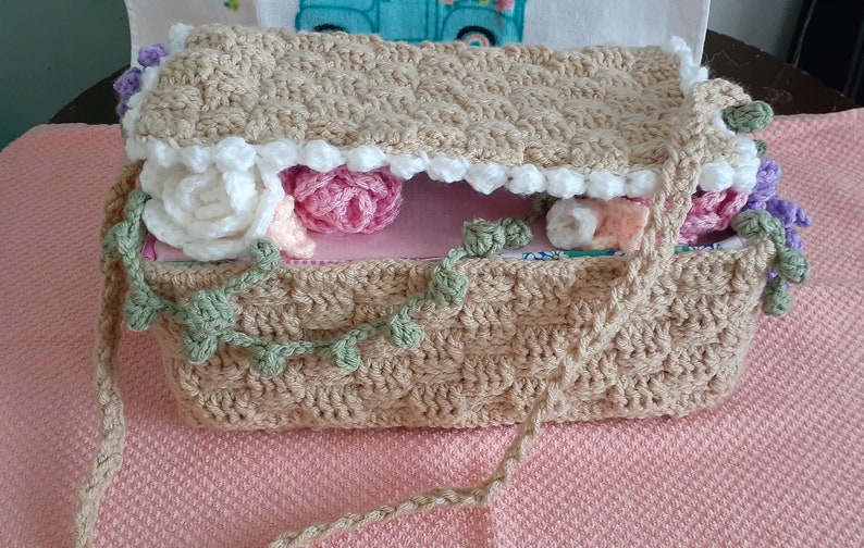 Picnic Basket Purse Crochet PDF Pattern Etsy