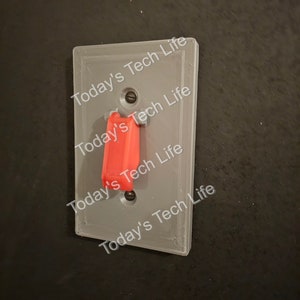 Missile Fire Light Switch, Fun 2-Color Lock Switch Cover Rocket Switch Plate