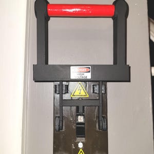 Industrial Sci-Fi "High-Voltage" Light Switch Plate  3-Color Fun Throw Switch Cover - Regular & Paddle/Rocker options