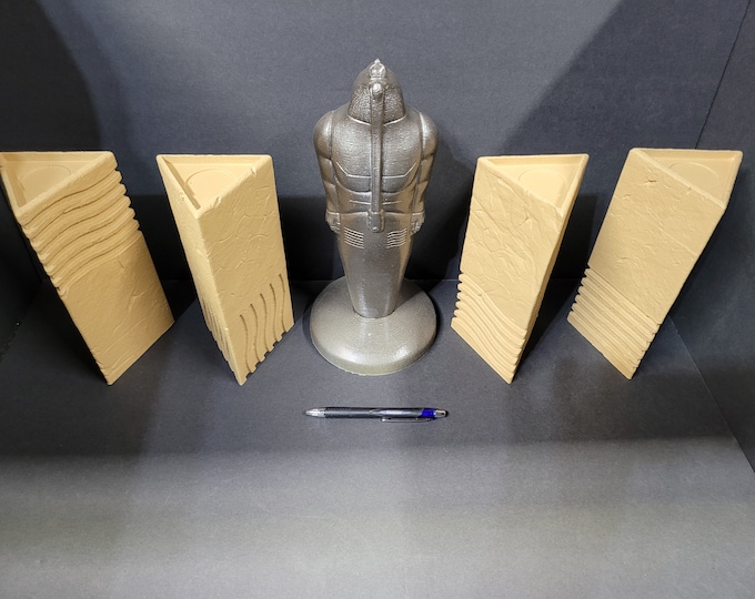 The Fifth Element Stones & Statue Full Size Heavy Realistic Includes LED Tealights 5th Element