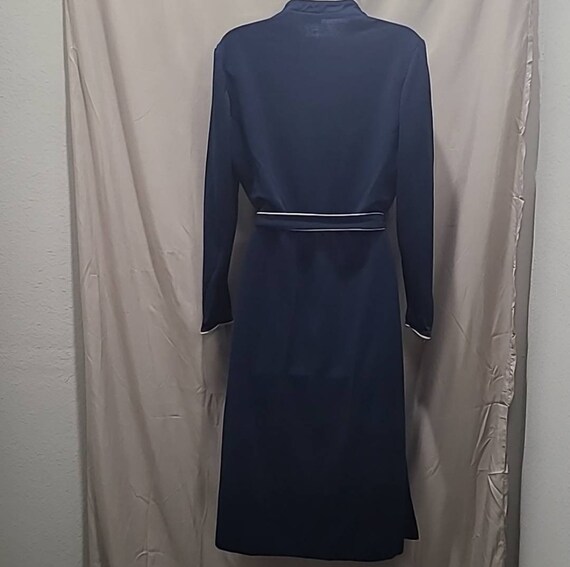 Lady Carol Vintage 1970s Navy Military Dress, Two… - image 7