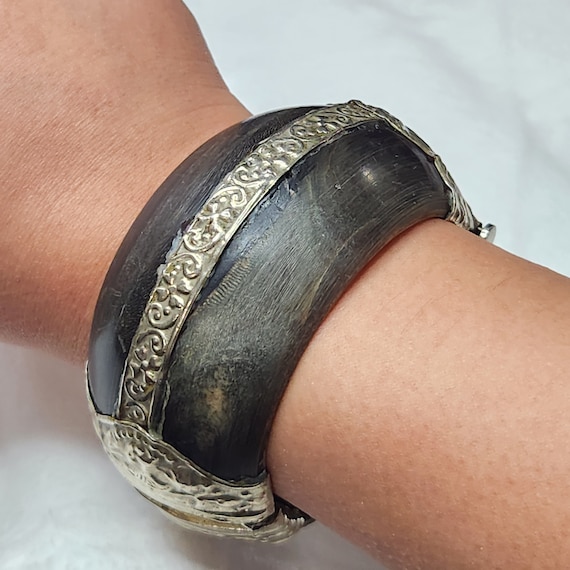 Bracelet Vintage Des Années 70 En Or 18 Carats, émail Et Dia
