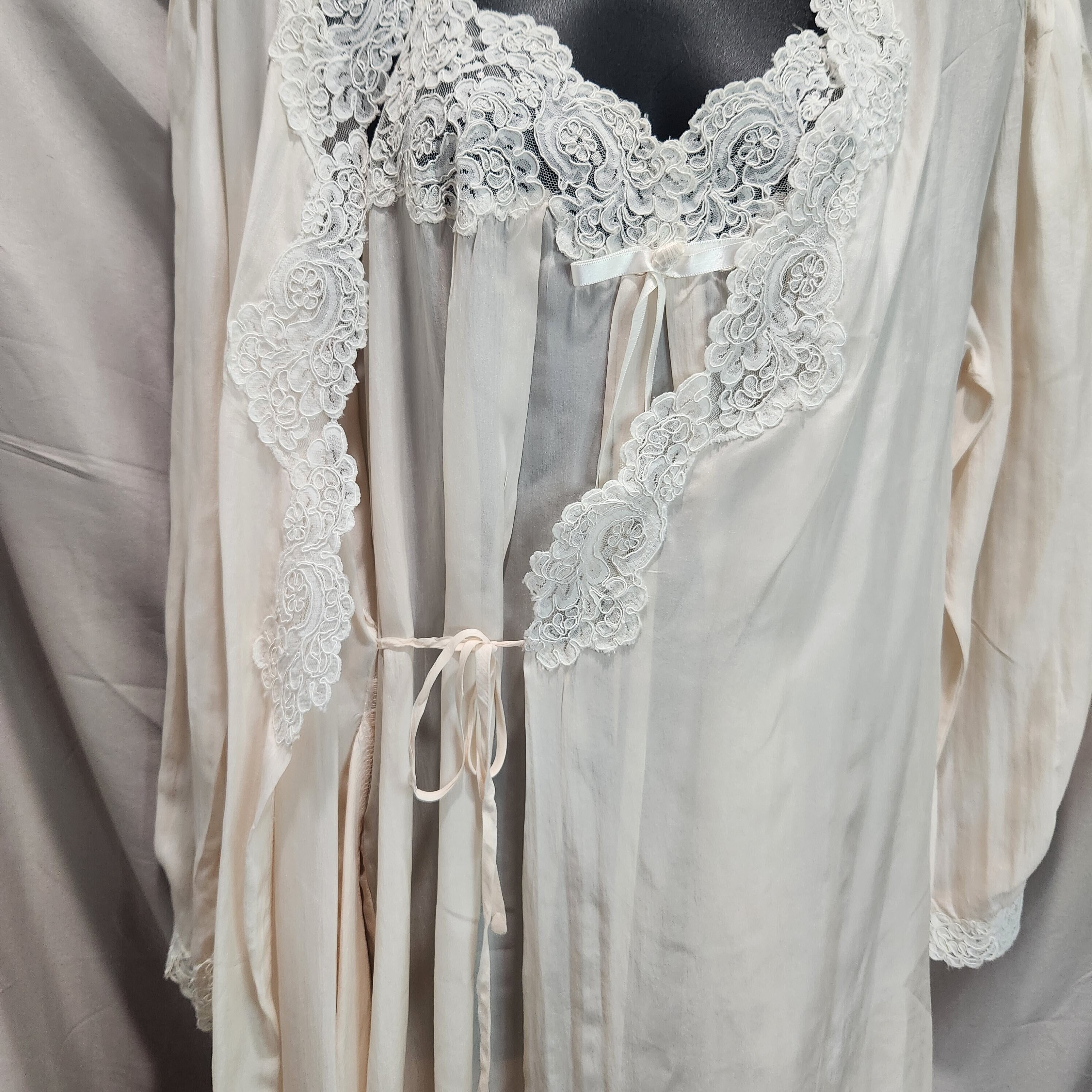 Nightgown With Matching Robe Etsy