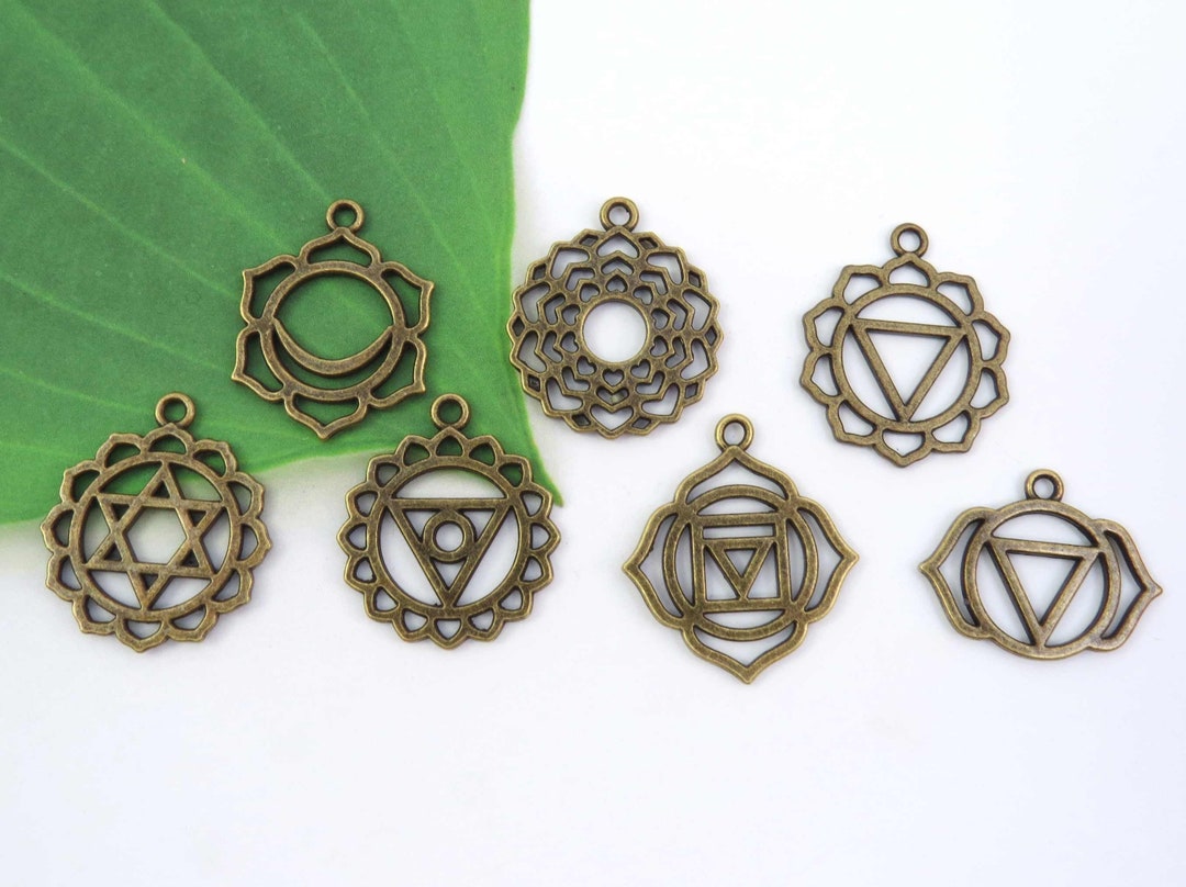 Chakra Charms, Antique Bronze Charm Collection