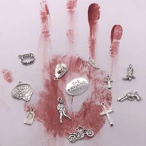 The WALKING DEAD themed charm collection. Includes 12 unique Tibetan silver charms.