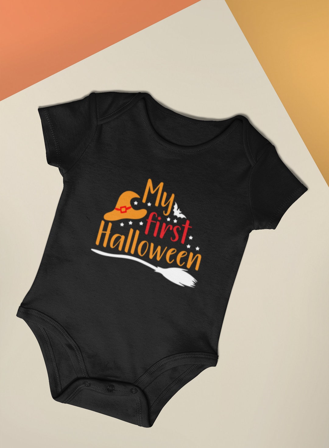 My First Halloween Onesie Baby Girl First Halloween Baby Boy Etsy