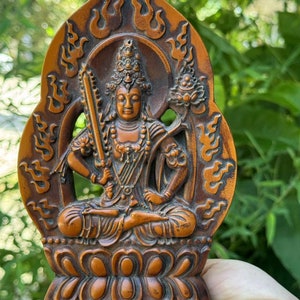 Alter Vintage Holzschnitzerei Tausend-Hand Kwan-yin Avalokitesvara Guanyin Buddha, Tibet ntique Buchsbaum Guan Yin Statue Buddhistische Quan Yin yu147