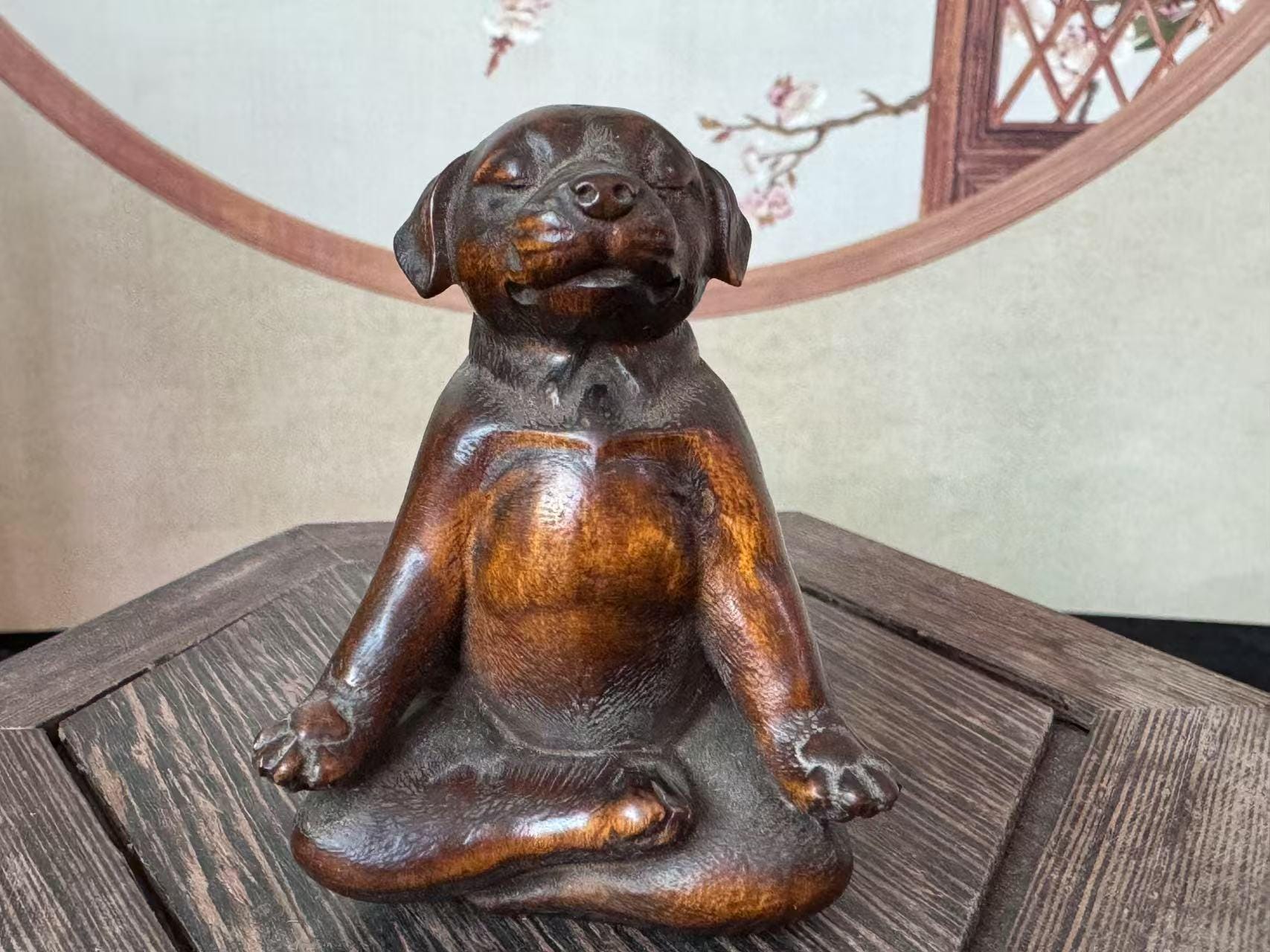Dog human wood sculpture - Etsy 日本